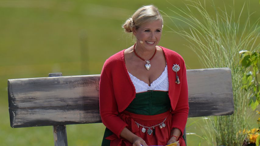 Andrea Kiewel beim "ZDF-Fernsehgarten"