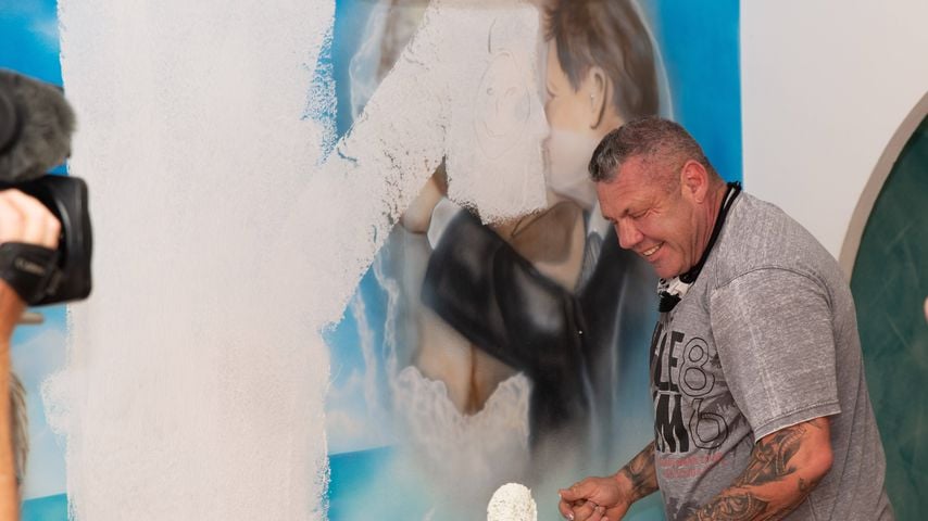 Andreas Robens in der Faneteria in Cala Millor, März 2021