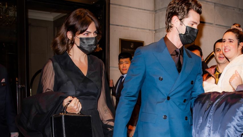 Andrew Garfield und Christine Gabel in New York