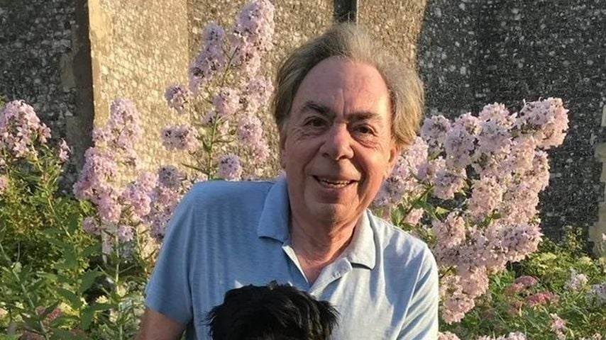 Andrew Lloyd Webber mit Hund Mojito