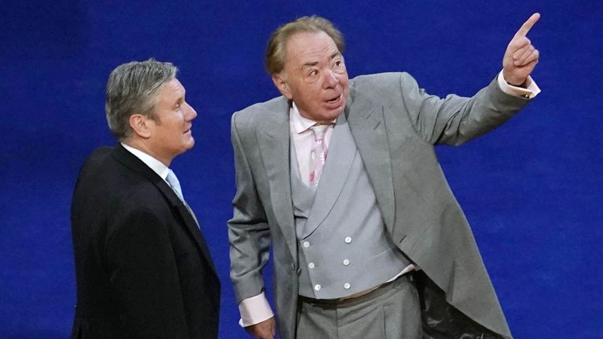 Andrew Lloyd Webber (rechts) in der Westminster Abbey