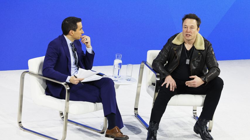 Andrew Ross Sorkin und Elon Musk