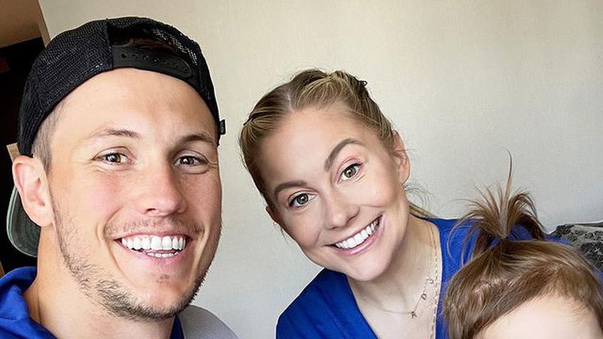 Andrew und Shawn Johnson East mit ihren beiden gemeinsamen Kindern