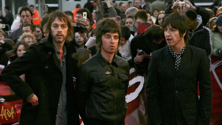 Andy Bell, Noel Gallagher und Gem Archer von Oasis bei den Brit Awards 2007