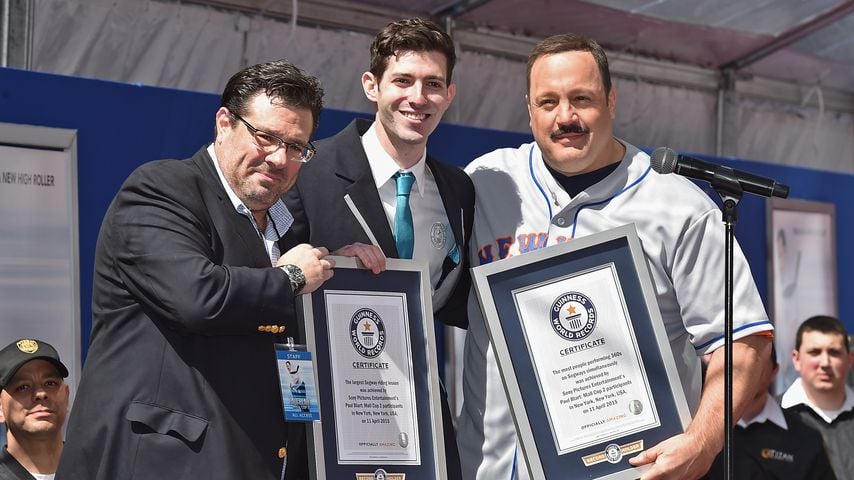 Andy Fickman (links) und Kevin James (rechts) bei der Premiere von "Der Kaufhaus Cop 2", 2015