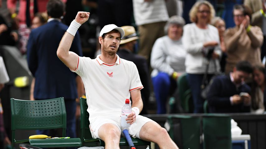 Andy Murray 2021 bei seinem Wimbledon Match gegen Oscar Otte