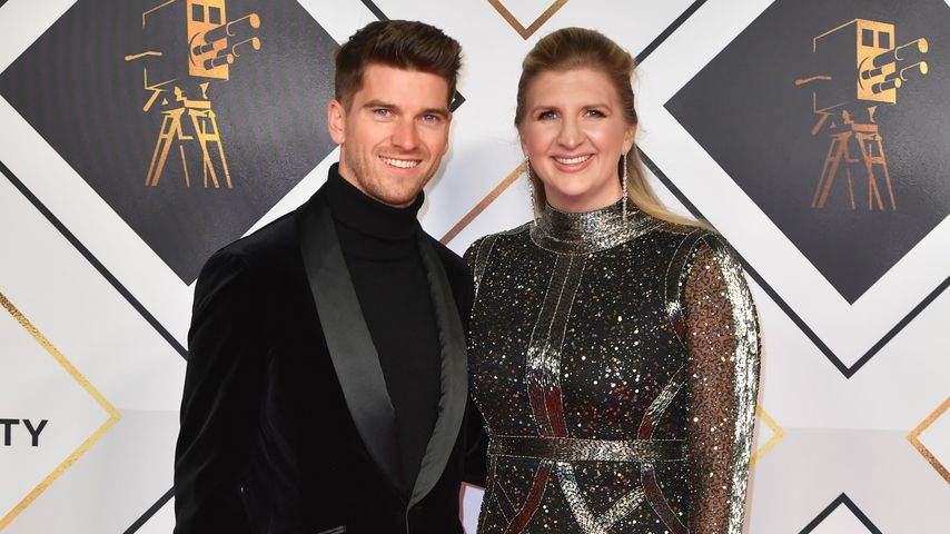 Andy Parsons und Rebecca Adlington im Dezember 2022 in Manchester