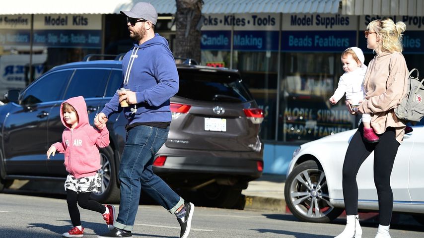 Andy Rose, Jack, Minnie Theodora Osbourne und eine unbekannte Frau in Los Angeles