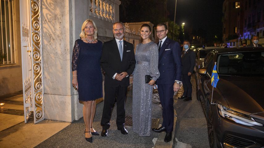 Anette Brifalk, Jan Björklund, Prinzessin Victoria und Prinz Daniel