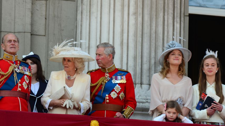 Die britische Königsfamilie bei der Militärparade