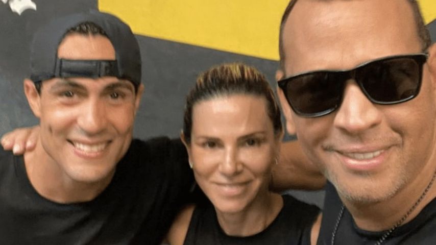 Angel Nicolas, Cynthia Scurtis und Alex Rodriguez im Juni 2021