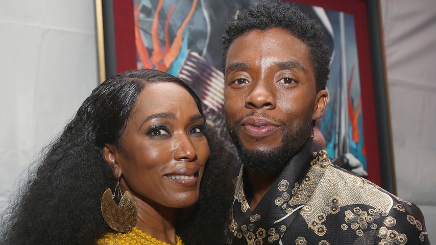 Angela Bassett und Chadwick Boseman im Janaur 2018