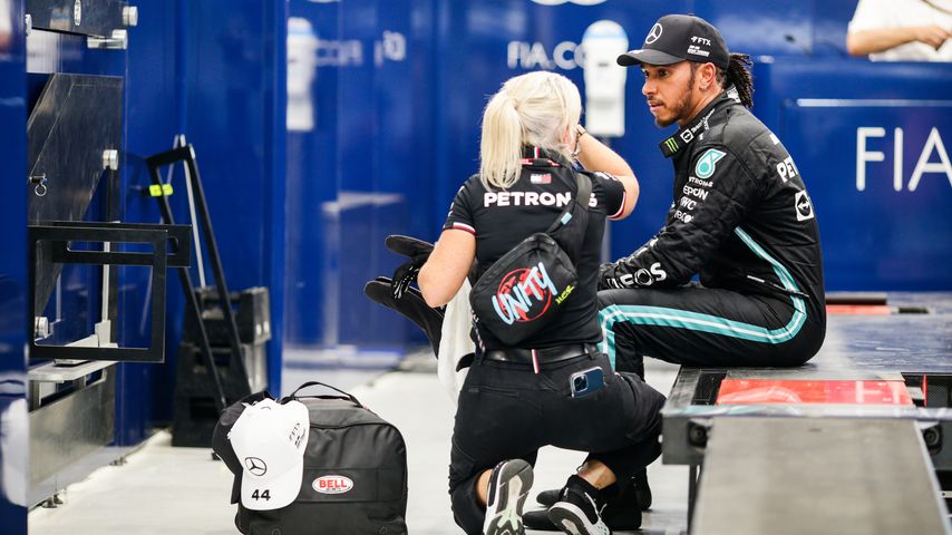 Angela Cullen und Lewis Hamilton, Dezember 2021