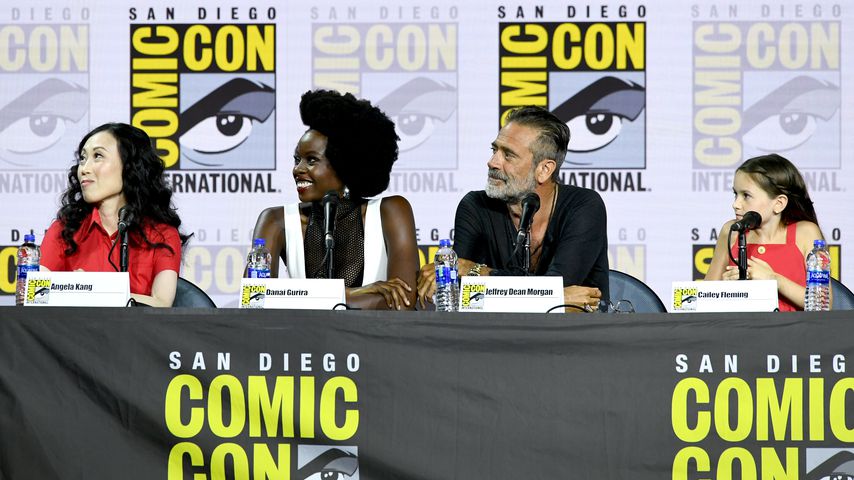 Angela Kang, Danai Gurira, Jeffrey Dean Morgan und Cailey Fleming auf der Comic-Con in San Diego