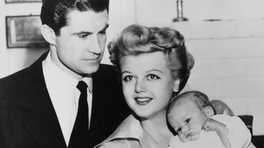 Angela Lansbury mit ihrem Mann Peter Shaw und ihrem Sohn Anthony Peter