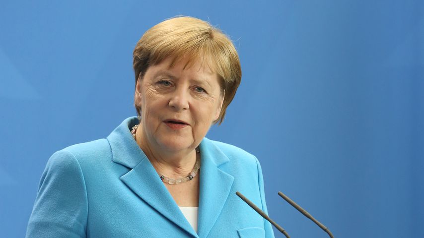 Bundeskanzlerin Angela Merkel bei einer Pressekonferenz