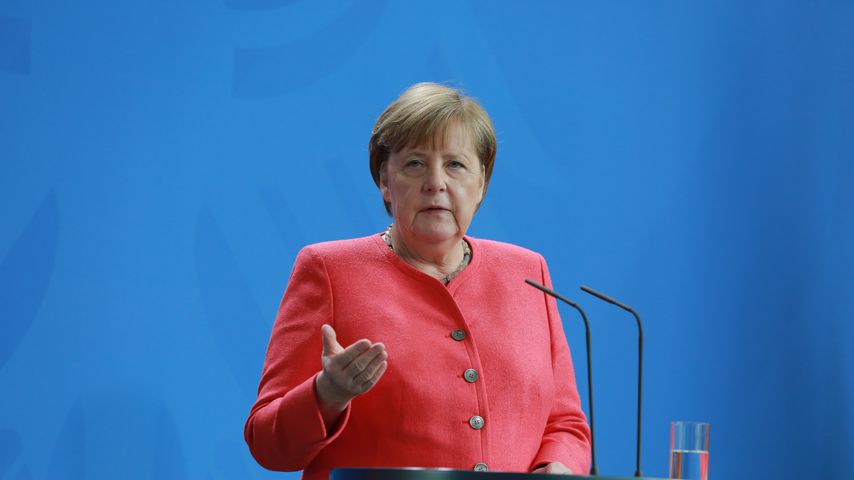 Angela Merkel bei einer Pressekonferenz im Juni 2020