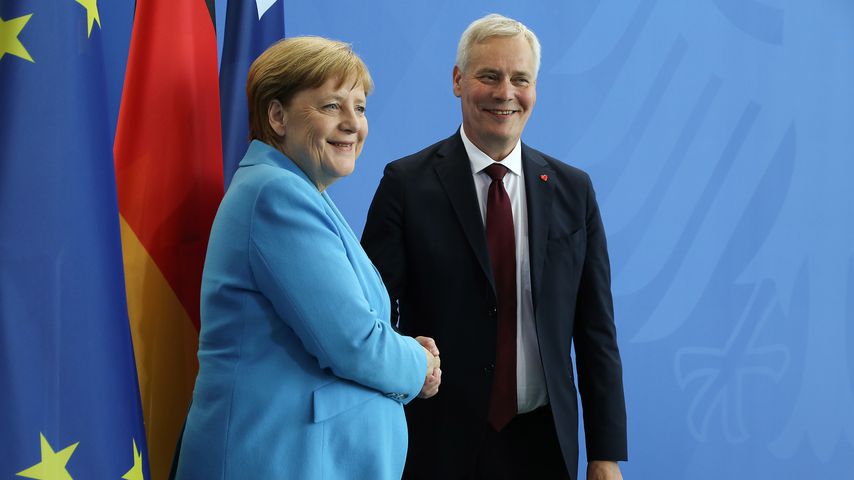 Angela Merkel und der finnische Ministerpräsident Antti Rinne