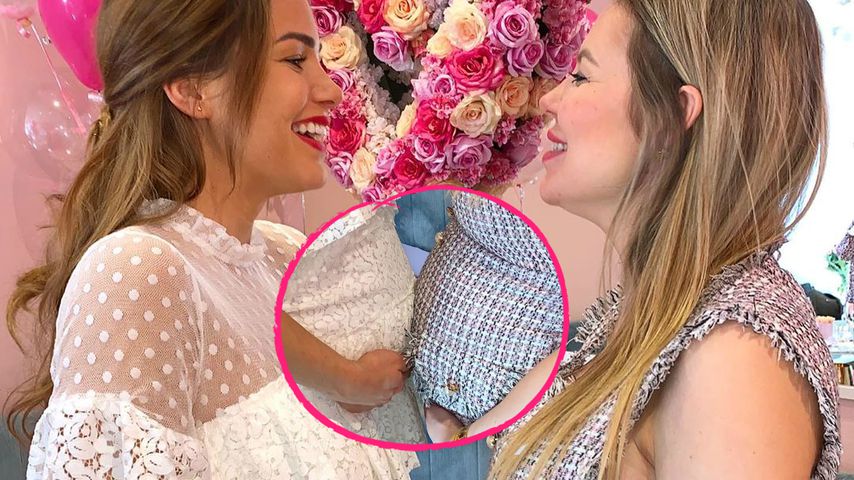 Angelina Heger und ihre BFF im süßen Babybauch-Vergleich