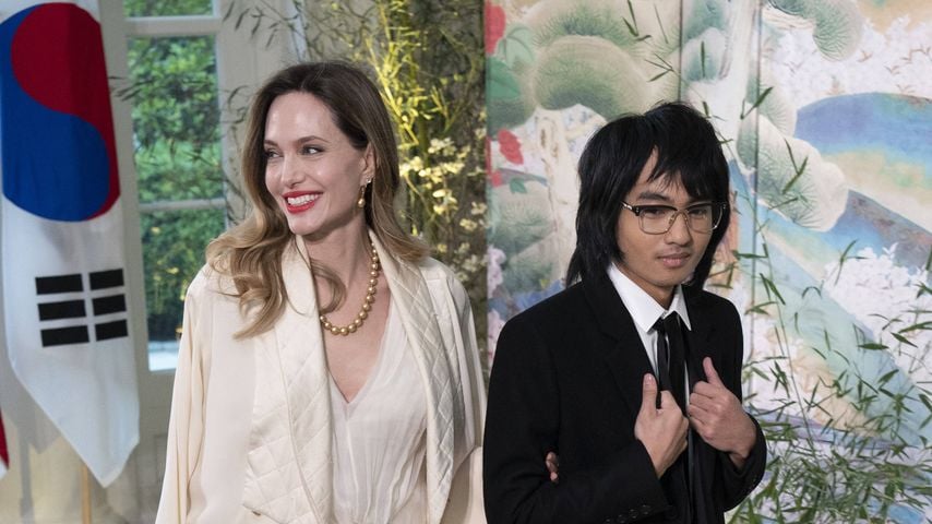 Angelina Jolie und Maddox Jolie-Pitt beim Staatsdinner im Weißen Haus zu Ehren von Präsident Yoon Suk Yeol