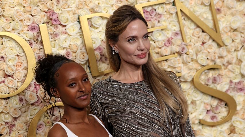 Angelina Jolie mit ihrer Tochter Zahara, Januar 2025