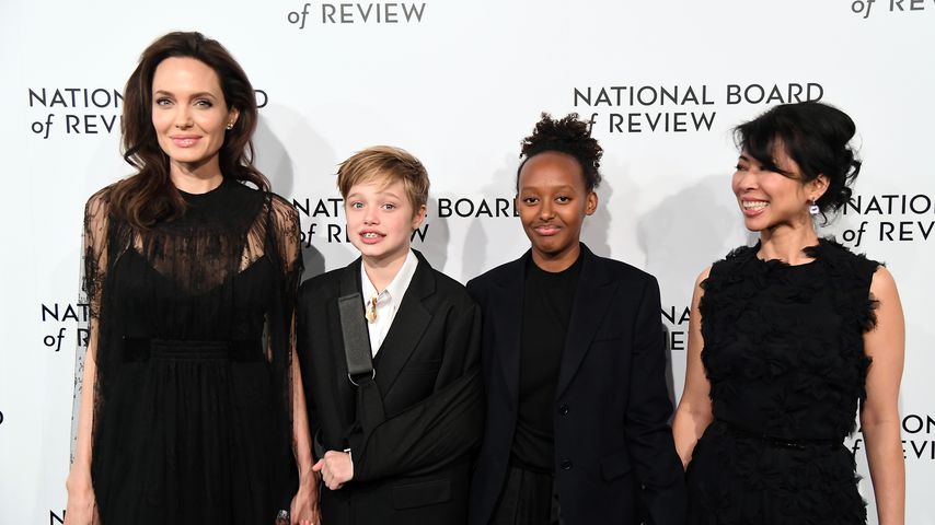 Angelina Jolie, Shiloh Jolie-Pitt und Zahara Jolie-Pitt 2018