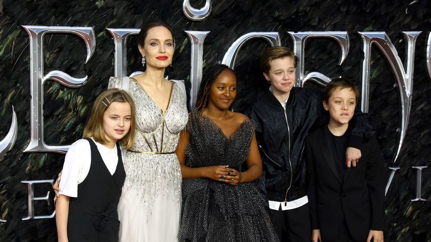 Angelina Jolie und ihre Kinder bei der Premiere von "Maleficent 2: Mächte der Finsternis"