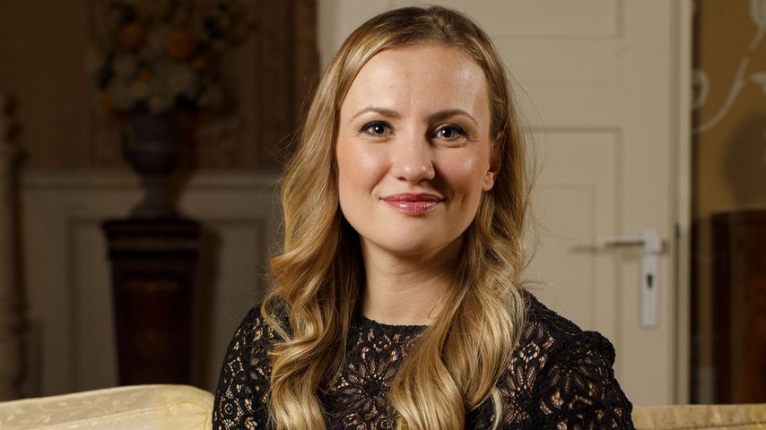 Ania Niedieck am Set von "Alles was zählt"