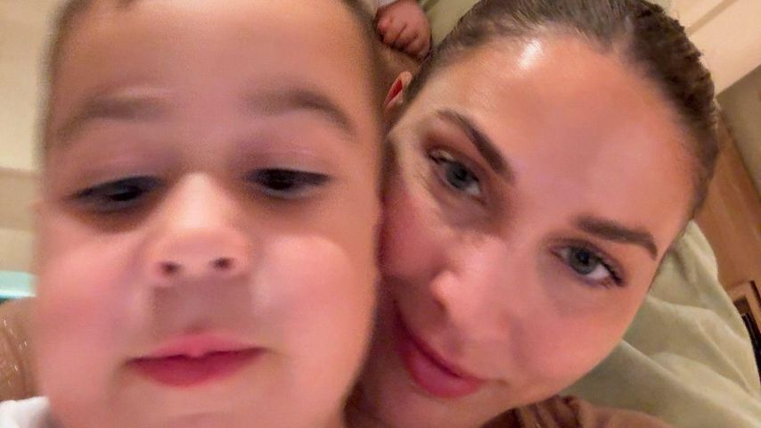 Ann-Kathrin Götze mit ihrem Mann Mario und den Kindern Rome und Gioia