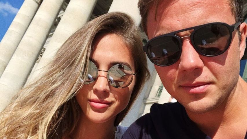 Ann-Kathrin Götze mit ihrem Ehemann Mario