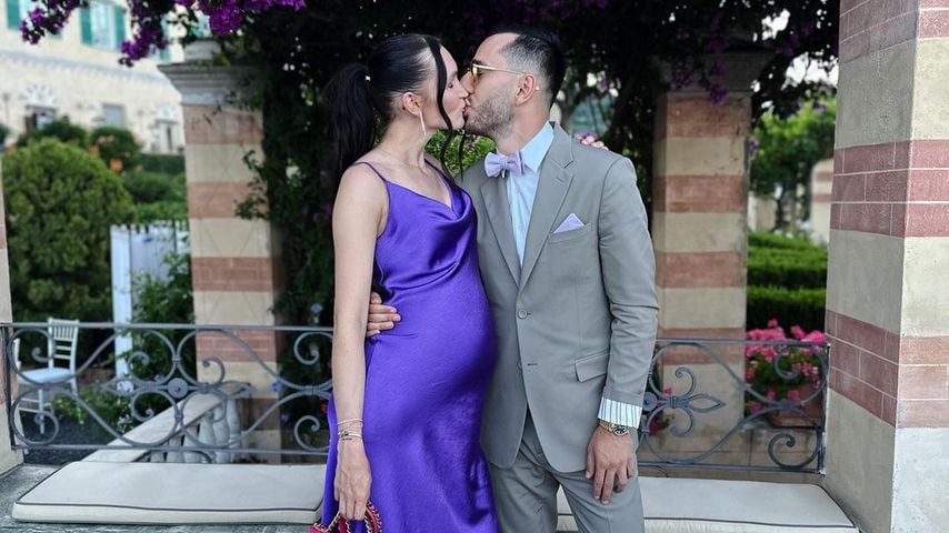 Anna Adamyan küsst ihren Mann Sargis Adamyan