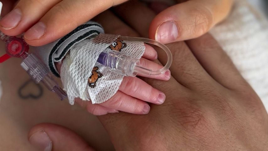 Anna Adamyan, ihr Mann Sargis und ihr Baby, Juli 2026