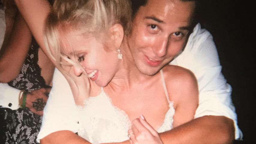 Anna Camp und Skylar Astin bei ihrer Hochzeit