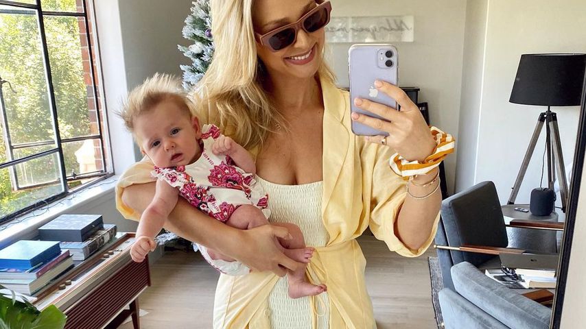 Anna Heinrich und ihre Tochter Elle im Dezember 2020