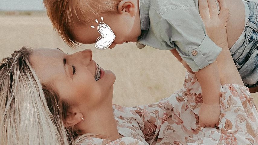 Anna Heiser und ihr Sohn Leon