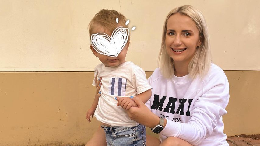 Anna Heiser mit ihrem Söhnchen Leon