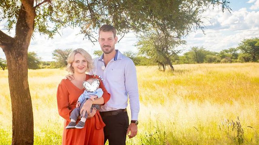 Anna und Gerald Heiser, "Bauer sucht Frau"-Pärchen mit ihrem Baby