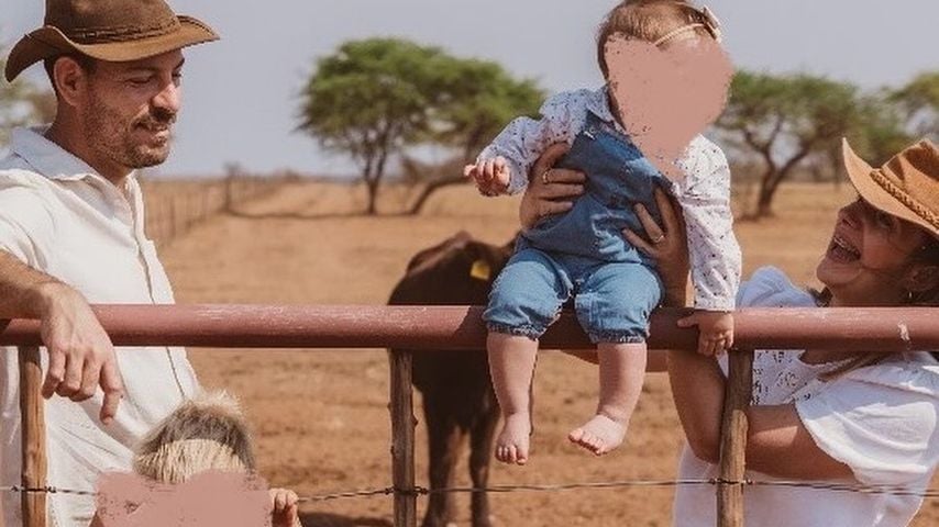 Anna Heiser und ihre Familie in Namibia