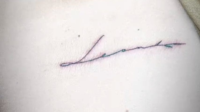 Anna Heisers Tattoo für ihren Sohn Leon