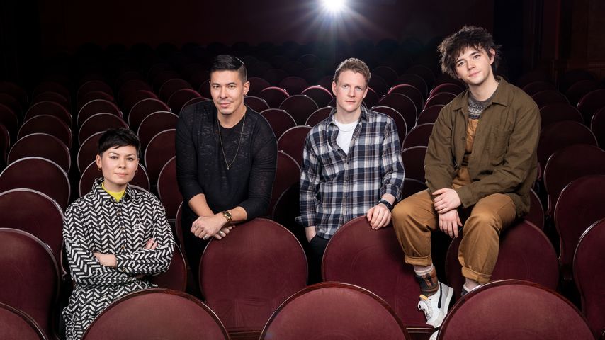 Anna Leong Brophy, Lewis Tan, Patrick Gibson und Jack Wolfe