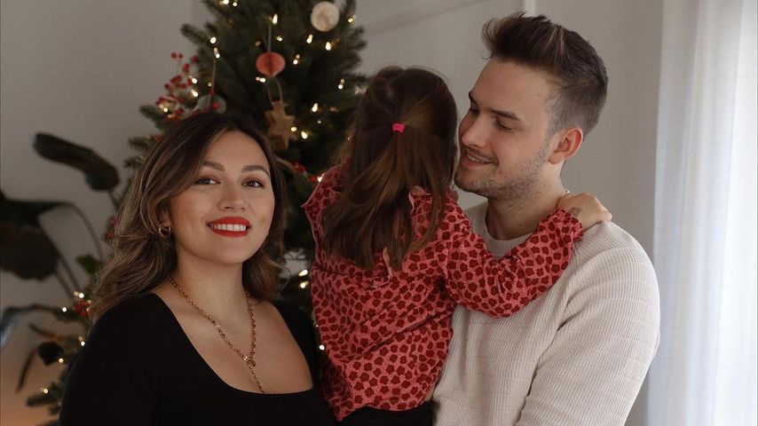 Anna Maria Damm mit ihrer Familie an Weihnachten 2022
