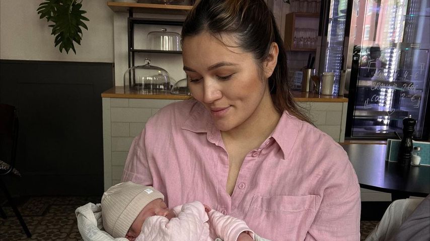 Anna Maria Damm und ihr Baby, April 2023