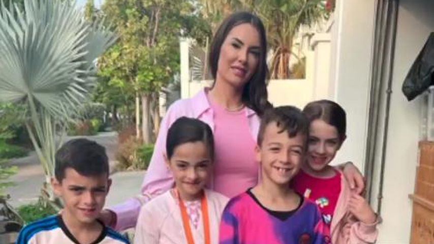 Anna-Maria Ferchichi mit ihren Kids beim Lauf gegen Brustkrebs, Oktober 2023
