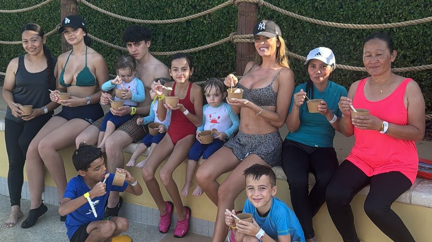Anna-Maria Ferchichi mit ihren Kindern