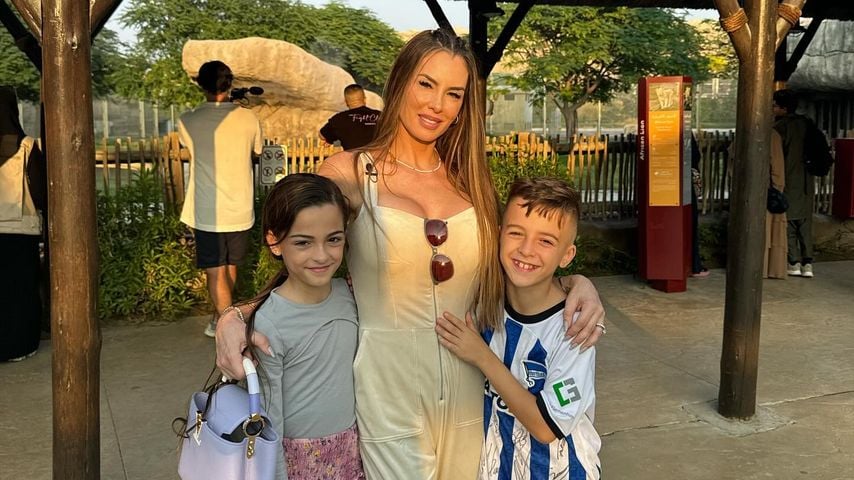 Anna-Maria Ferchichi mit ihren Kindern Laila und Djibrail