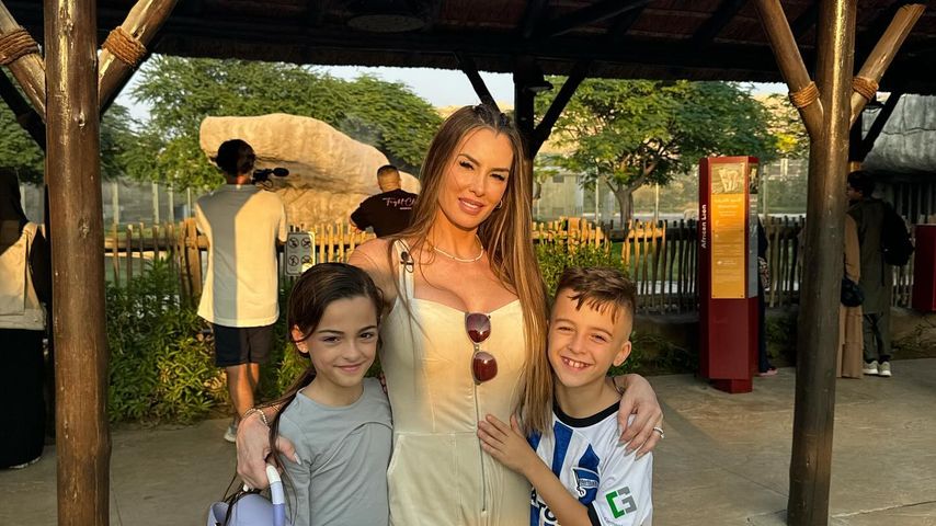 Anna-Maria Ferchichi mit ihren Kindern Laila und Djibrail