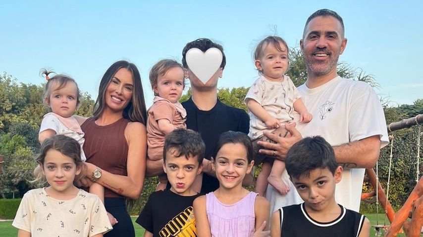 Anna-Maria Ferchichi und Bushido mit ihren Kindern, November 2022