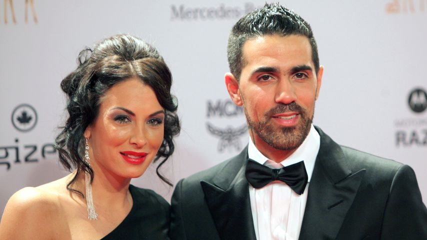 Anna-Maria Ferchichi und Bushido während eines Events