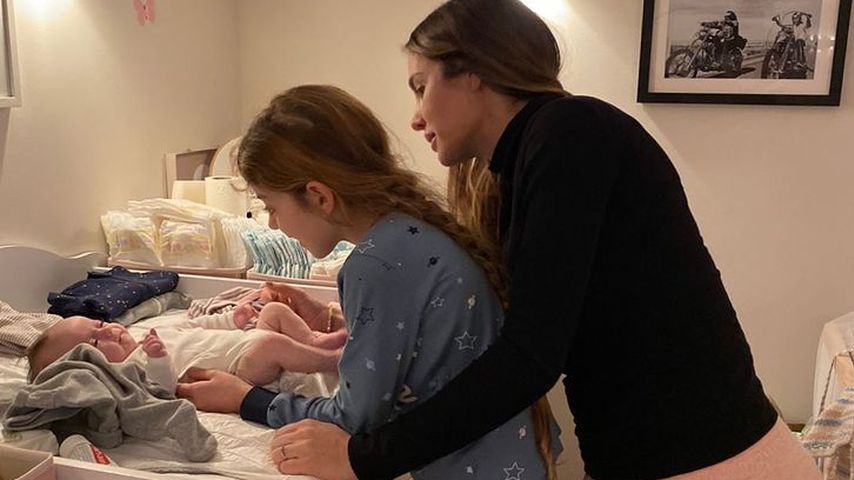 Anna-Maria Ferchichi und ihre Tochter, Februar 2022