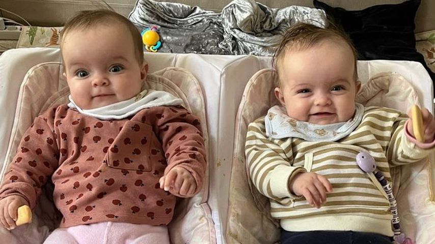 Anna-Maria Ferchichis Kinder im Mai 2022